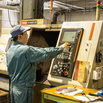 機械加工開始